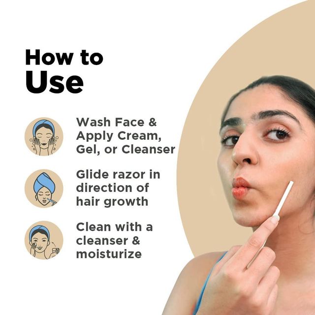 Pee Safe Reusable Face Razor For Women (German Blade)