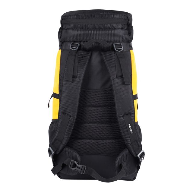 Gear Unisex Polyester 45 L Rucksack | Black and Yellow - M