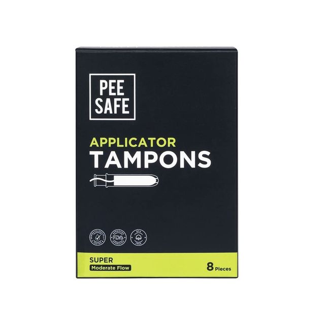 Pee Safe Applicator Tampons Super - Pack Of 8