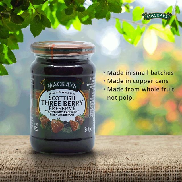 Scottish Mackeys Three Berry Preserve
