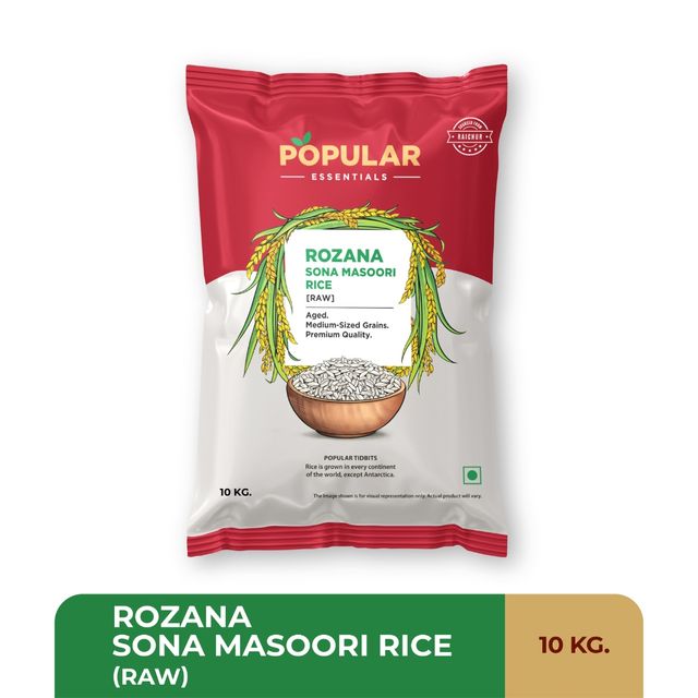Popular Essentials Rozana Sona Masuri Raw Rice