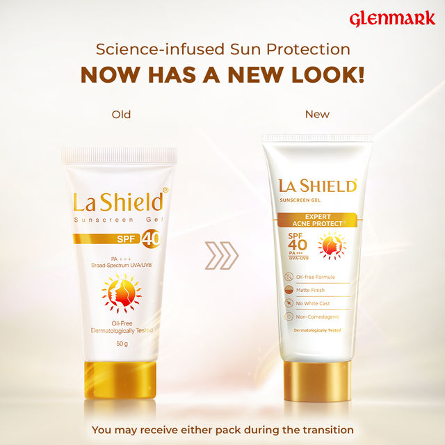 La Shield SPF 40+ & PA+++ Anti Acne Sunscreen Gel