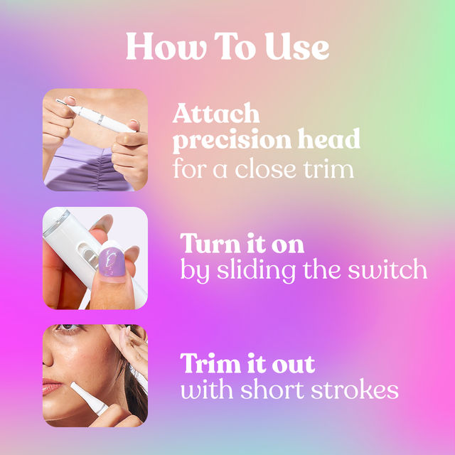 Bombae 4-in-1 Trimmer for Women Facial Hair Removal and Eyebrows