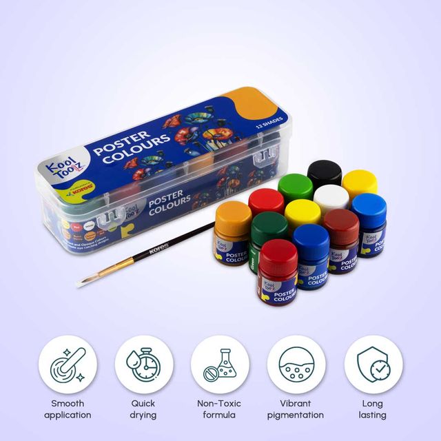 Kores Poster Colours | 12 Shades