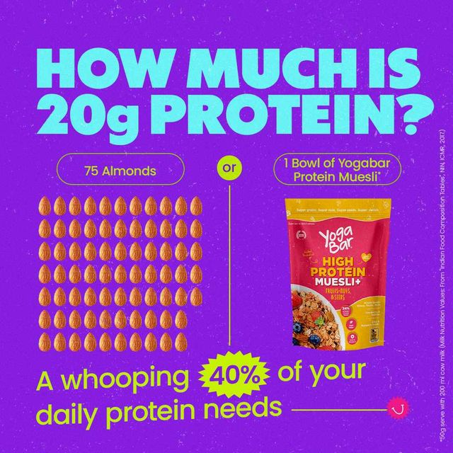 Yogabar Protein Muesli Fruit And Nut Breakfast Cereal