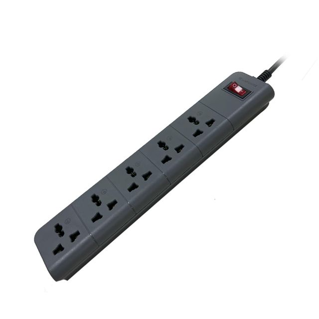 Lapcare Surgee 5, 5M Cord Length Multiplug Extension Board With 5 Power Sockets 1500W