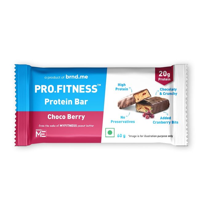 Pro.Fitness Protein Bar - Choco Peanut Butter (60g) & Pro.Fitness Protein Bar - Choco Berry (60g) Combo