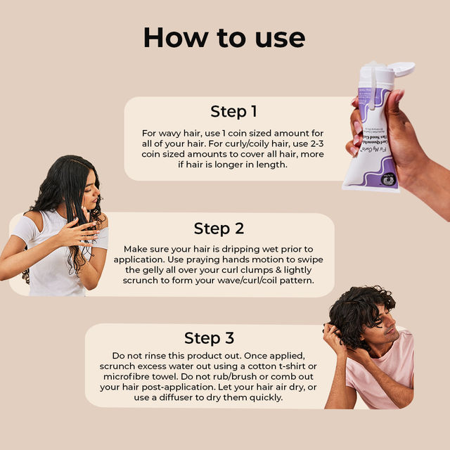 Fix My Curls Curl Quenching Hair Gelly|For Curly, Wavy, Frizzy Hair | Silicone Free Hair Gel
