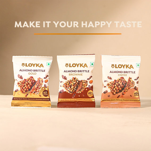 Loyka Almond Brittle Assorted (Classic,Coffee, Brownie) 203 g Combo