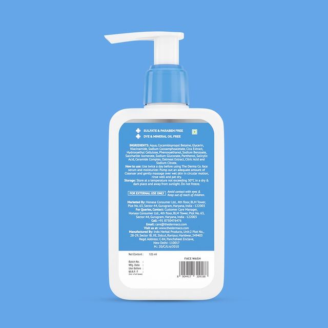 The Derma Co 2% Niacinamide Oily Skin Cleanser For Sensitive, Oily & Combination Skin