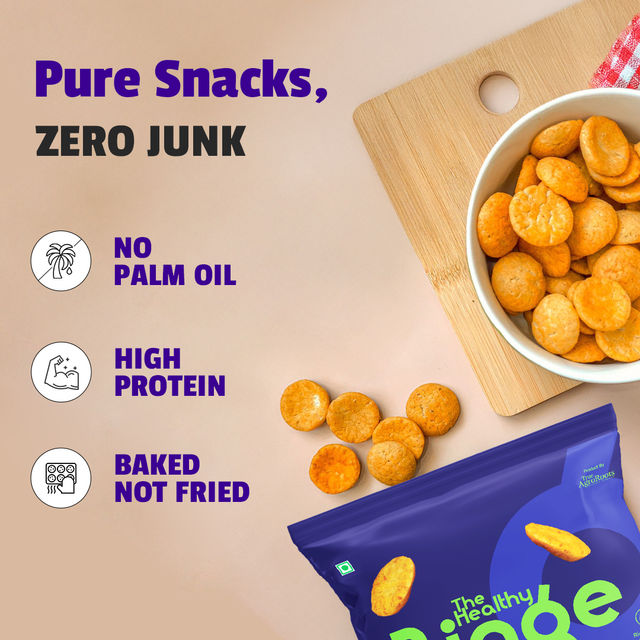 The Healthy Binge Millet Baked Chips- Classic Cheese- Protein Rich