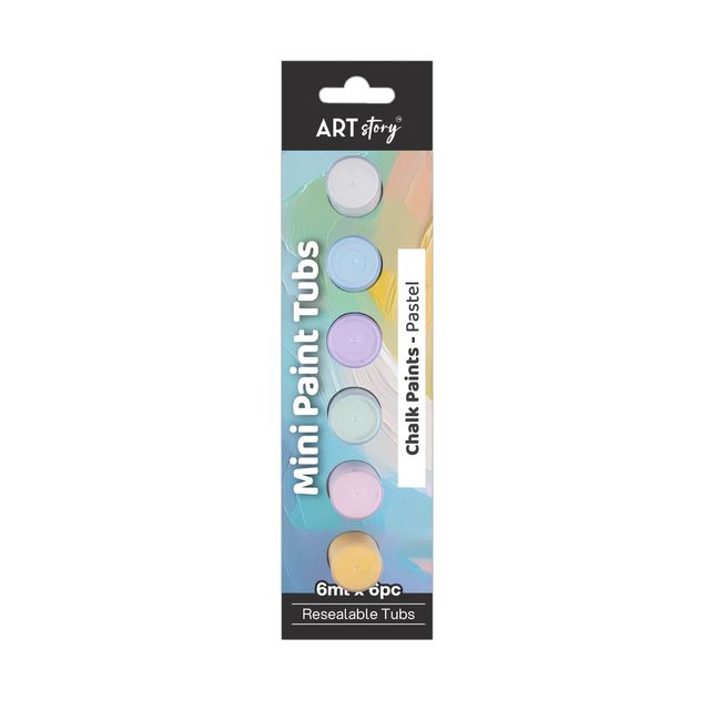 Itsy Bitsy Mini Paint Tubs Chalk Paint Pastel 6 ml x 6 shades LB