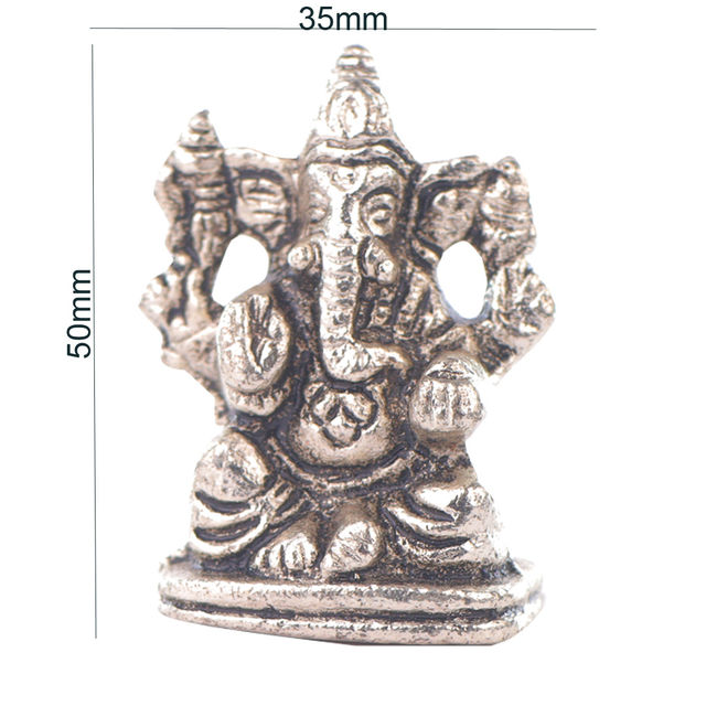 Devnidhii Ganesh Ji Idol in Gold Polish Small Size
