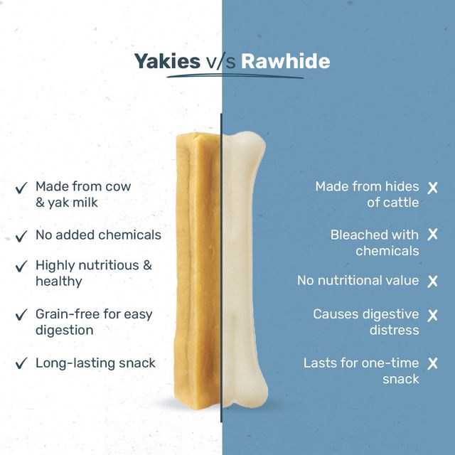 HUFT Yakies Chew Bone Dog Treat, MediumMono Carton