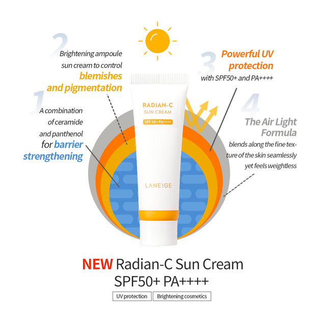 Laneige Radian-C Sun Cream | SPF 50+ PA