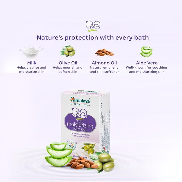 Himalaya Extra Moisturizing Baby Soap For Kids