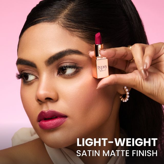 Typsy Beauty Happy Hour Mini Lippie Raspberry Rush | Bullet Lipstick | Creamy Matte