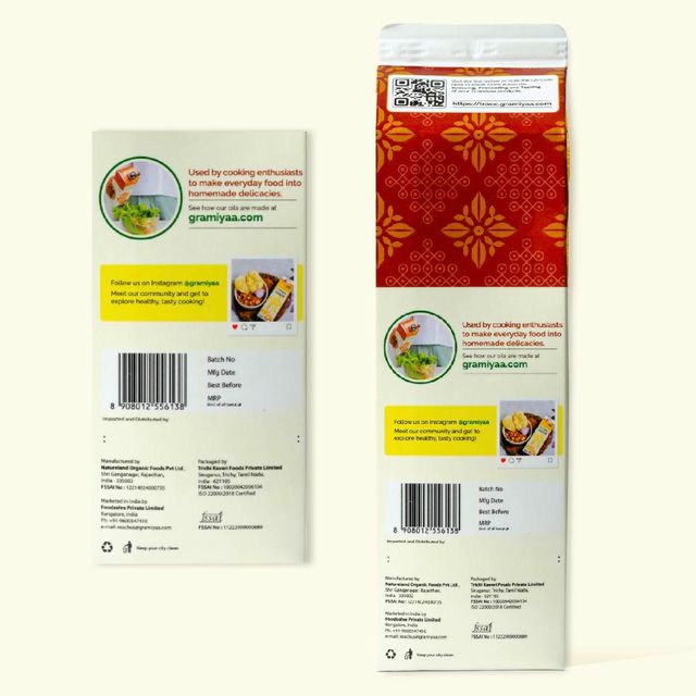 Gramiyaa Mustard - Sarson Oil - Wood Cold Pressed