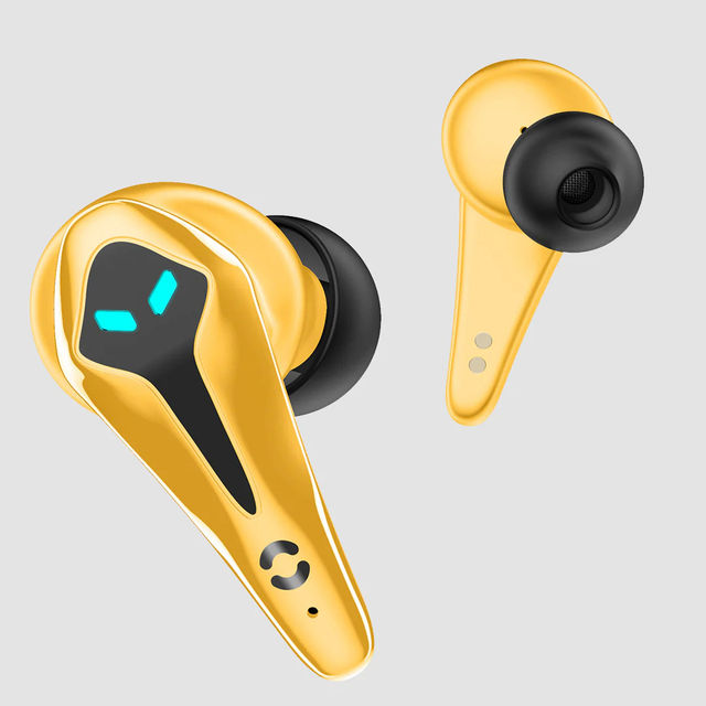 Hoppup Xo3 Gaming Earbuds With 35Ms Low Latency, 13Mm Drivers (Yellow, True Wireless)