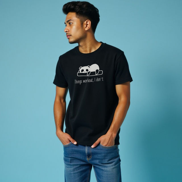 Mad Over Print Men's Things Workout T-shirt | Black - XL