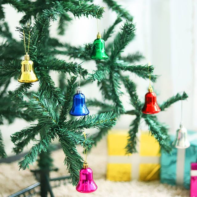 Pichai Christmas Metallic Bells For Tree Decoration - Multicolour