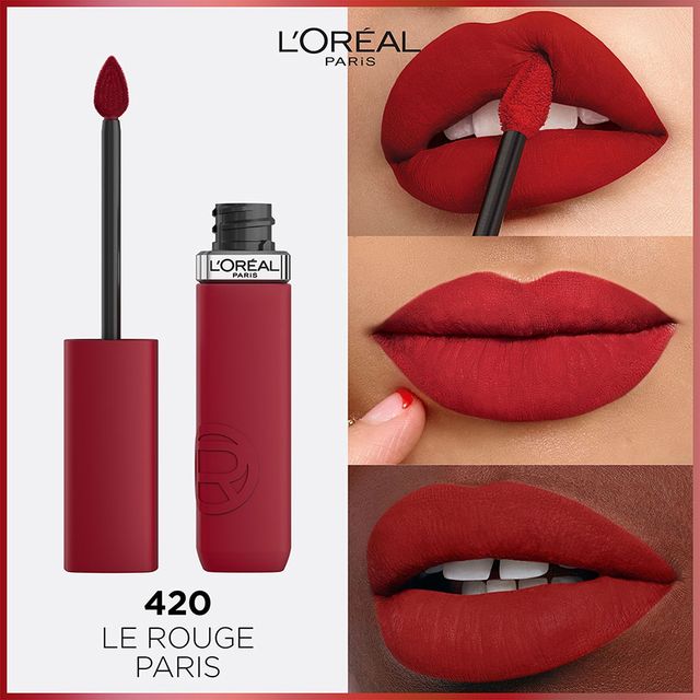 L'Oreal Paris Infallible Matte Resistance Liquid Lipstick, Le Rouge Paris 420