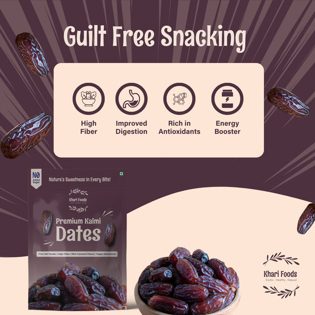 Mango Badami (Amba)(3pc), Watermelon Kiran(1pc) & Khari Foods Kalmi Dates(250gms) Combo