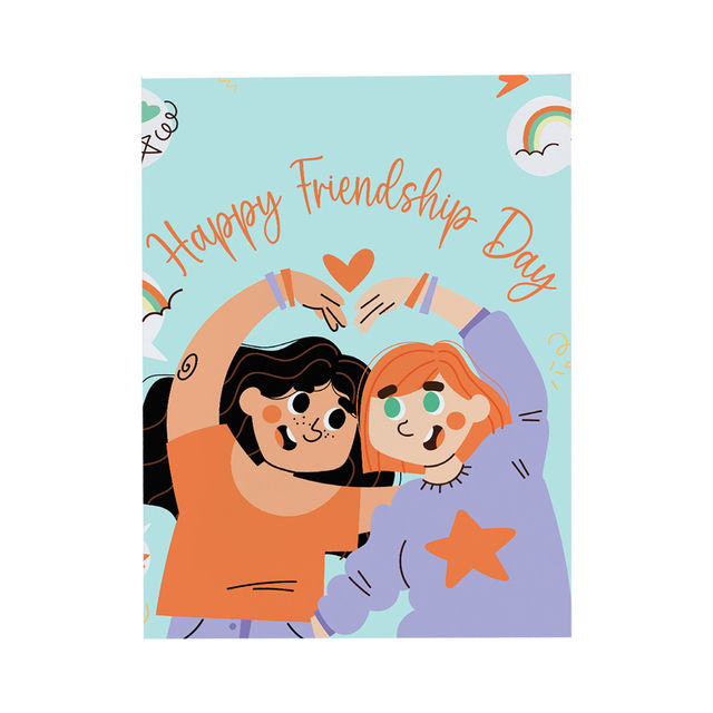 Mad Over Print Girls Friendship Day Card