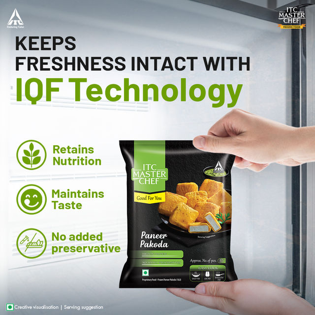 ITC Master Chef Paneer Pakoda | High in Protein | No Added Preservatives | 13 pieces