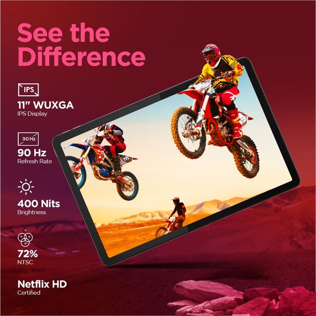 Lenovo Tab M11|11 inch|90 Hz 400 nits Display|8GB RAM|128GB ROM|Quad Speakers|Wi-Fi|Seafoam Green