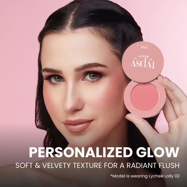 Typsy Beauty Ph-Antastic Color Adjusting Blush|Lychee Lolly 02|Flawless Finish|Featherlight