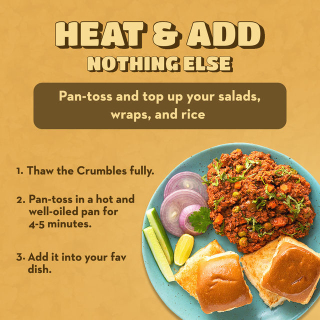 Hello Tempayy Tawa Masala Crumbles | 14G Protein | Soy Tempeh