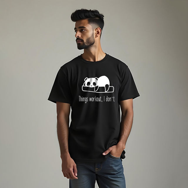 Mad Over Print Men's Things Workout T-shirt | Black - XL