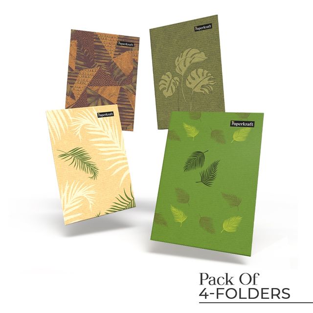 Paperkraft Folder | Assorted 310 x 225 Soft - 2270001 | Pack of 4