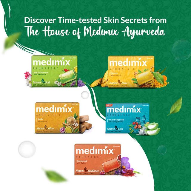 Medimix Ayurvedic 18 herbs with Natural Oils Pack of 4