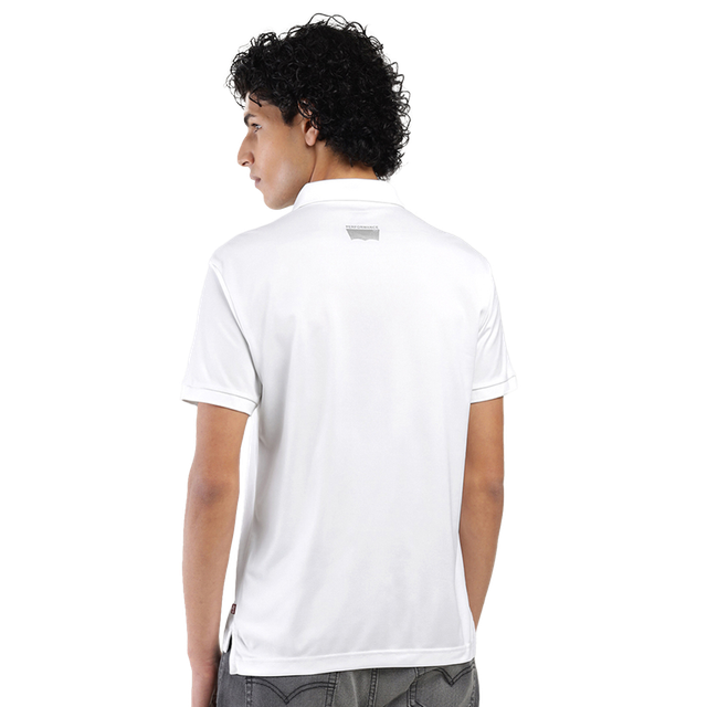 Levi's Men's 100% Polyester Polo T-shirt | White - S
