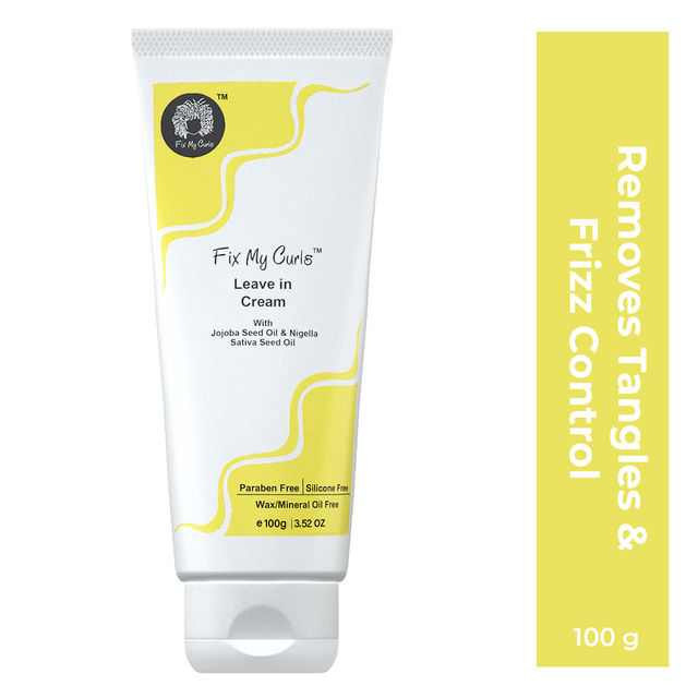 Fix My Curls Leave In Cream | With Moisturising Jojoba Oil, Nigella Sativa Oil, & Keratin