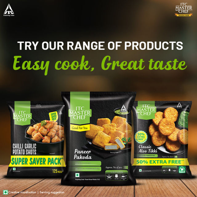 ITC Master Chef Paneer Pakoda | High in Protein | No Added Preservatives | 13 pieces