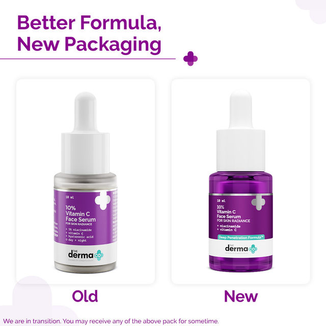 The Derma Co 10% Vitamin C Face Serum With 5% Niacinamide & Hyaluronic Acid For Skin Radiance