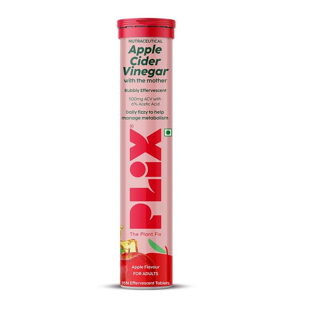 Plix Apple Cider Vinegar Effervescent for Weight Loss (Apple Burst) - Pack Of 1