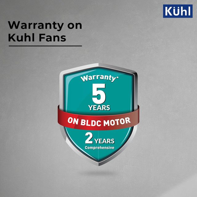 Kuhl Prima A1 BLDC Ceiling Fan, 1200mm, 5 Star, Remote Control, White
