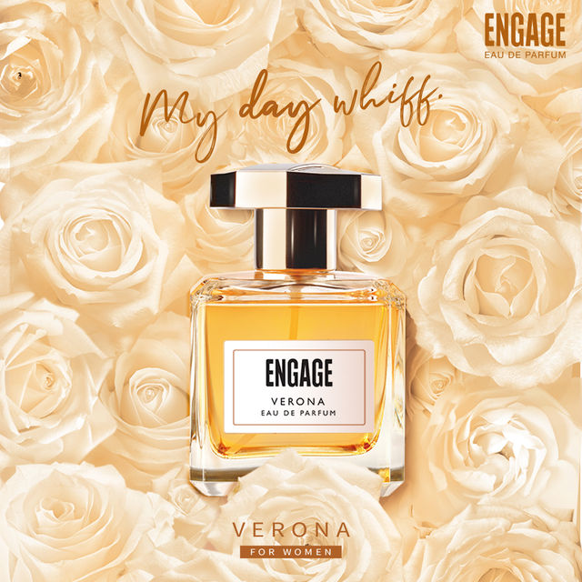 Engage Verona Perfume For Women, Citrus & Fruity, Free Tester With Pack(100ml) & Hershey'S Whole Almonds Chocolate Bar(100gms) Combo