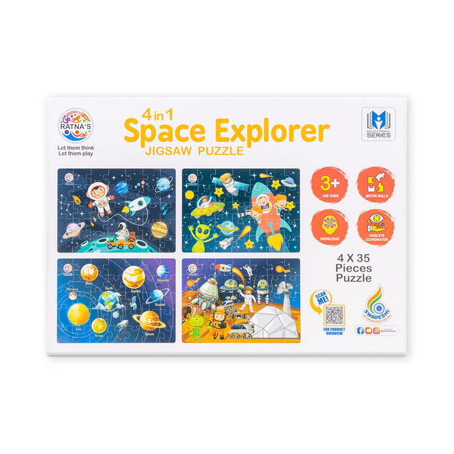 Ratna's 4In1 Space Explorer Jigsaw Puzzle 0xc0020e0f08 (Assorted)