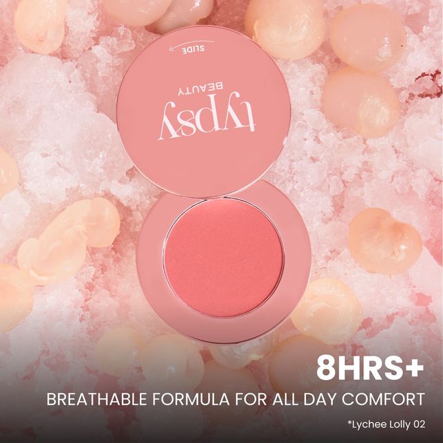 Typsy Beauty Ph-Antastic Color Adjusting Blush|Lychee Lolly 02|Flawless Finish|Featherlight