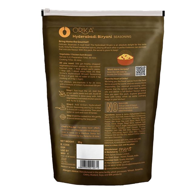 Orika Hyderabadi Biryani Seasoning