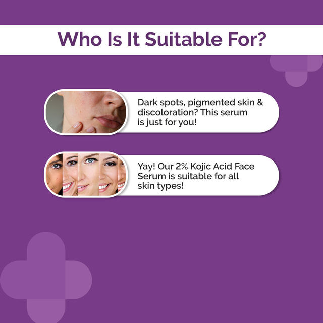 The Derma Co 2% Kojic Acid Face Serum Niacinamide Reduces Dark Spots, Pigmentation & Blemishes