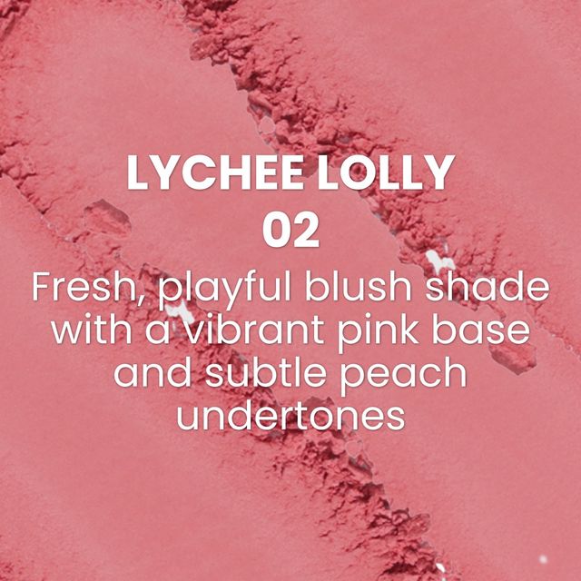 Typsy Beauty Ph-Antastic Color Adjusting Blush|Lychee Lolly 02|Flawless Finish|Featherlight