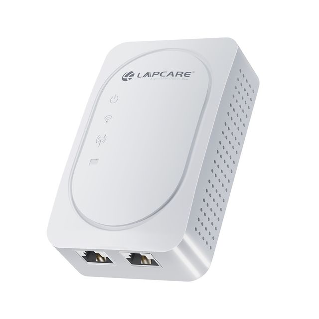 Lapcare 300Mbps Wi-Fi Range Extender with Dual LAN Ports | High-Speed 2.4GHz Signal