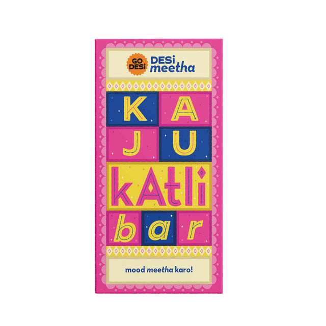 GO DESi Kaju Katli Mithai Cashew Bar