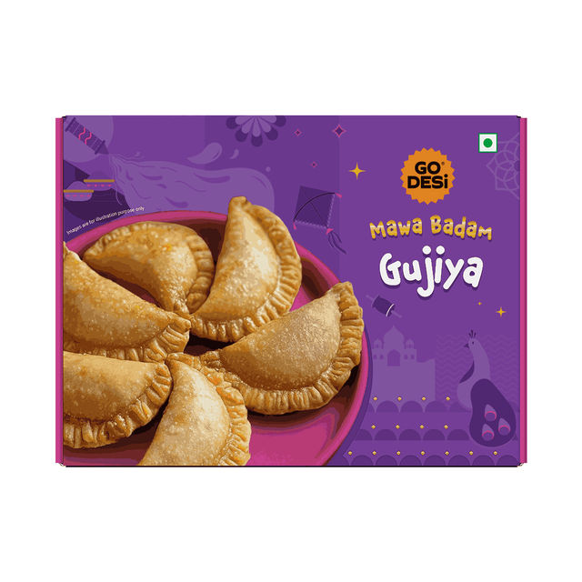Mawa Badam Gujiya Made with Ghee by GO DESI